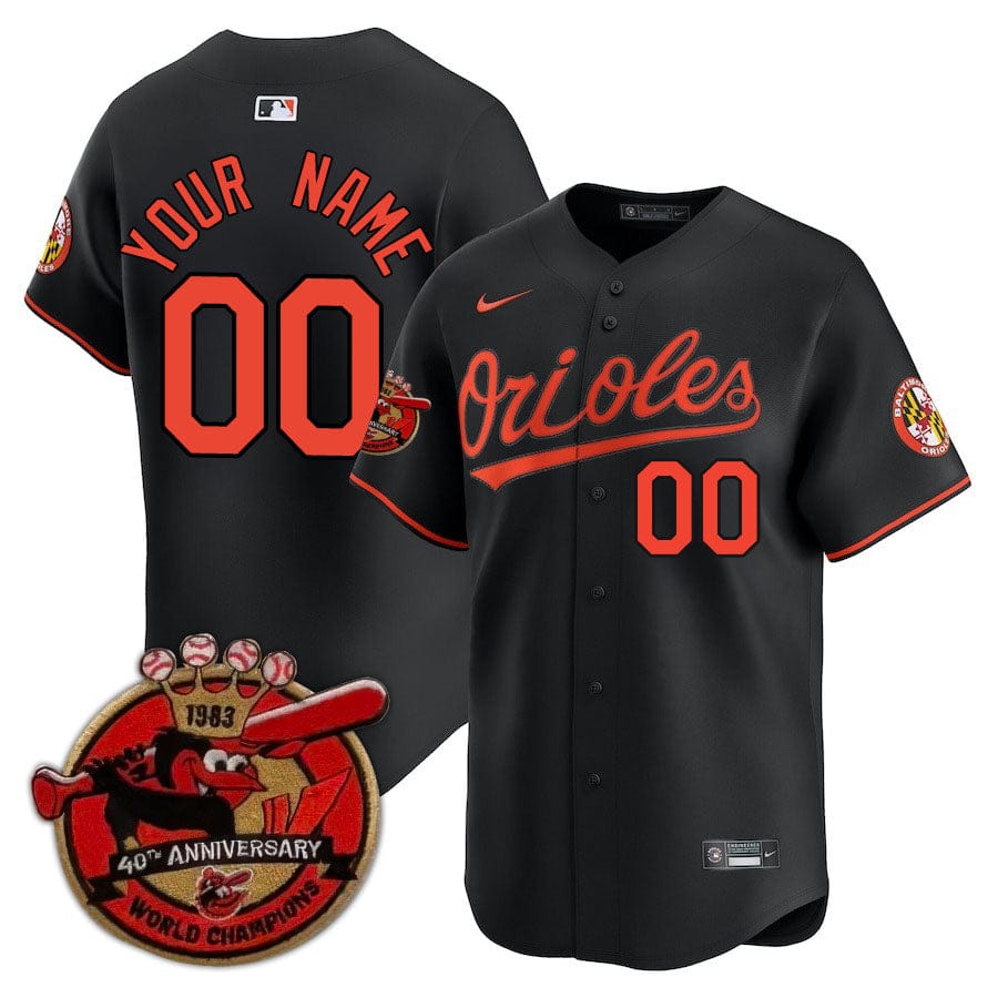Baltimore Orioles Limited Custom Jersey - Amazing Patch - All Stitched - Image 80