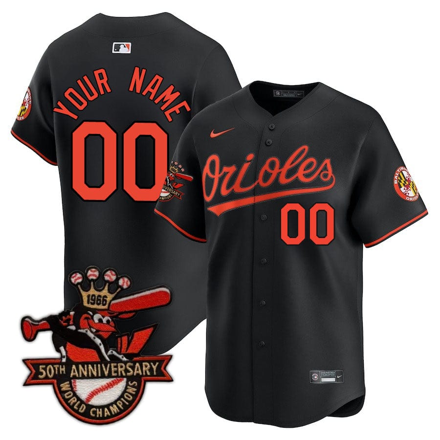 Baltimore Orioles Limited Custom Jersey - Amazing Patch - All Stitched - Image 60