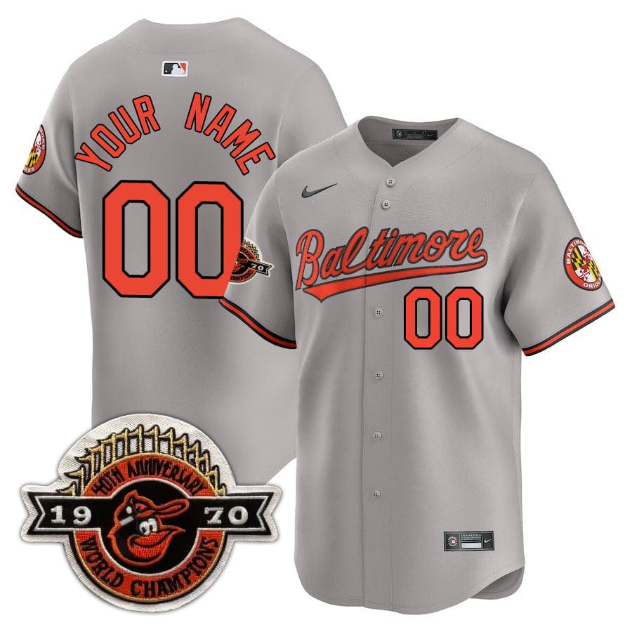 Baltimore Orioles Limited Custom Jersey - Amazing Patch - All Stitched - Image 45