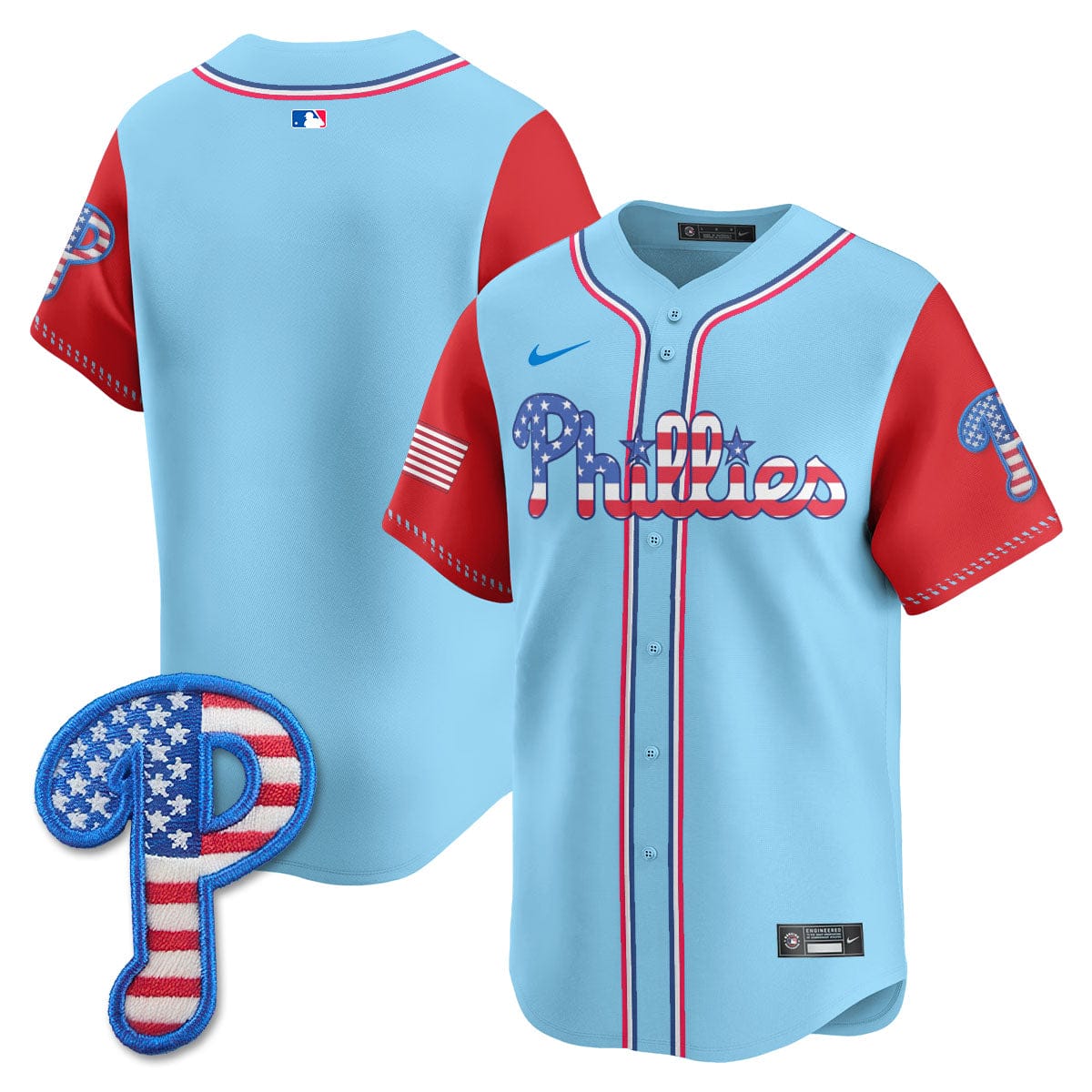 Philadelphia Phillies 2025 Fourth of July Jersey - All Stitched - Image 15