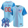 New York Yankees 2025 Fourth of July Custom Jersey - All Stitched 57 Light Blue Alternate Your Name 2f4a0e8e 5e8d 41c8 a356 47dbac457e07