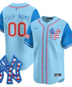 New York Yankees 2025 Fourth of July Custom Jersey - All Stitched