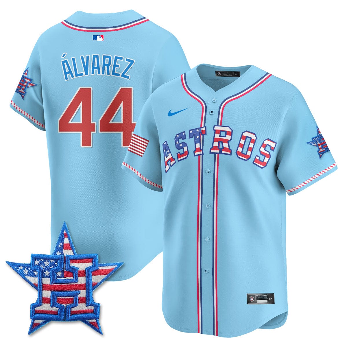 Houston Astros 2025 Fourth of July Jersey - All Stitched - Image 16