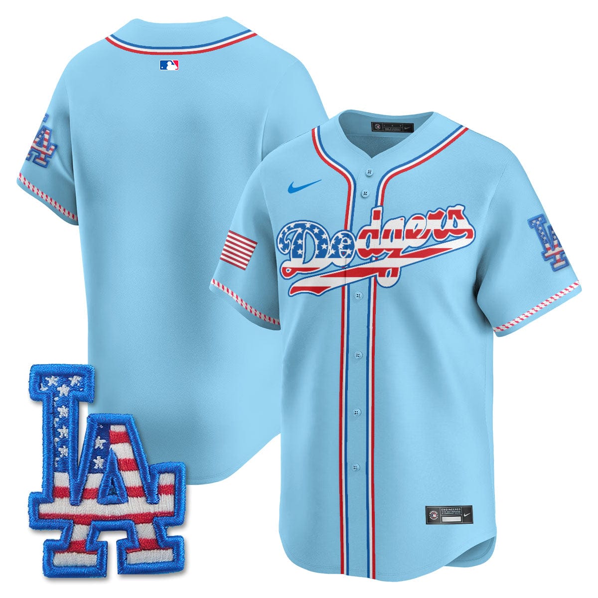 Los Angeles Dodgers 2025 Fourth of July Jersey - All Stitched - Image 38