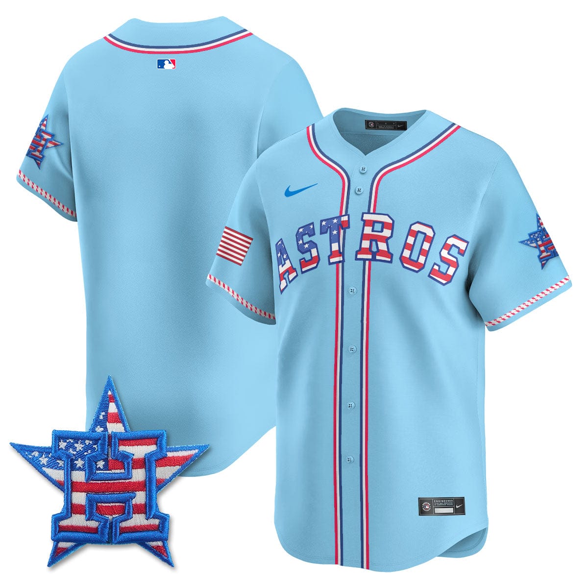 Houston Astros 2025 Fourth of July Jersey - All Stitched - Image 20