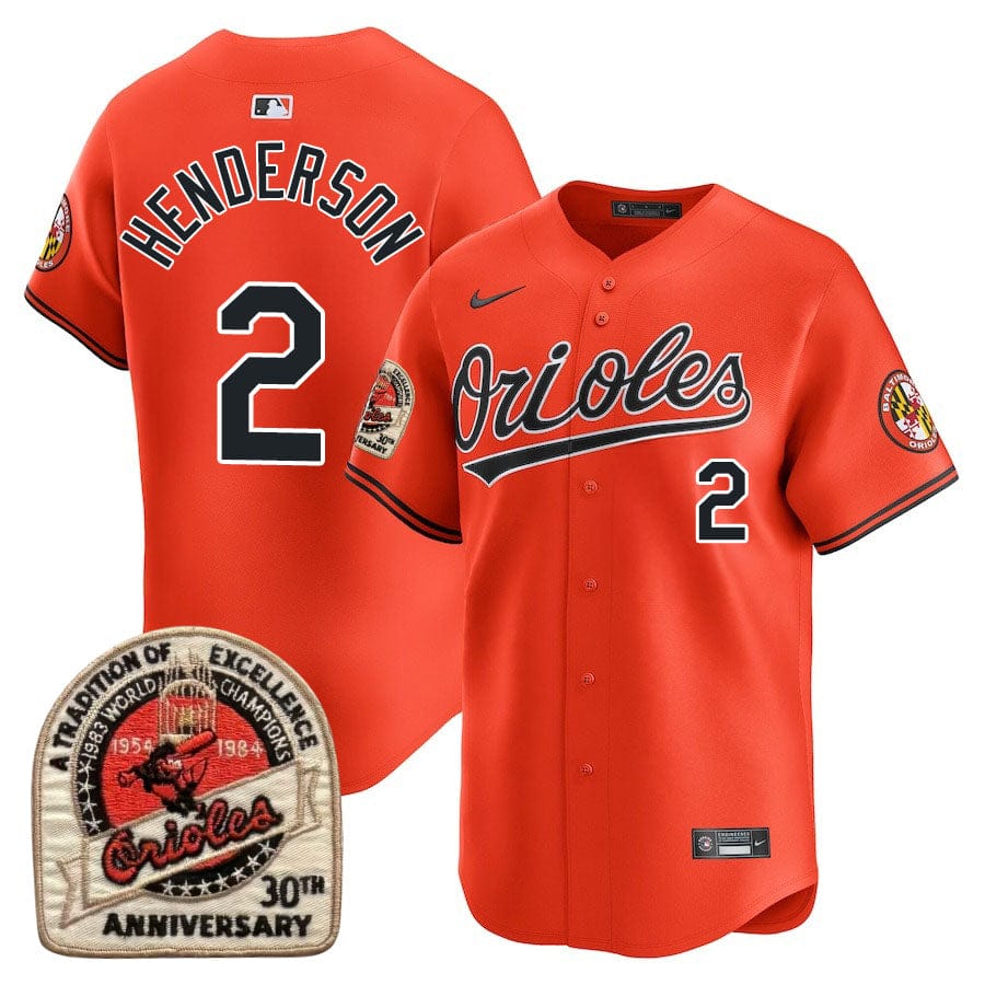 Baltimore Orioles Limited Jersey - 1984 Patch - All Stitched - Image 3