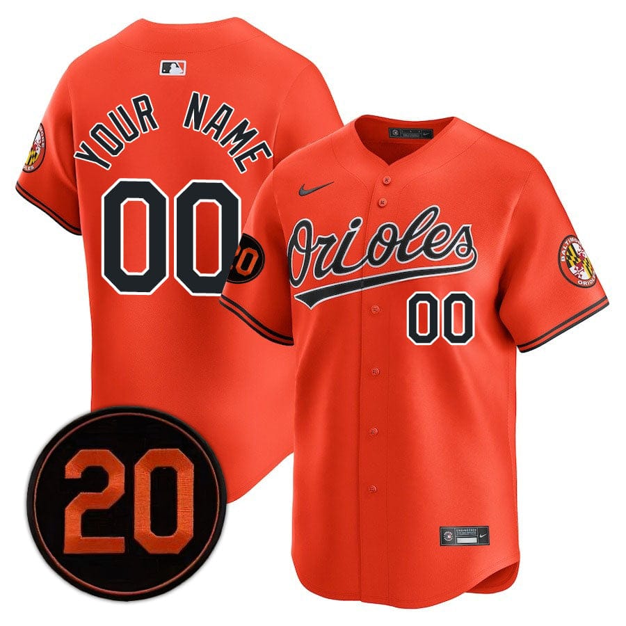 Baltimore Orioles Limited Custom Jersey - Amazing Patch - All Stitched - Image 70