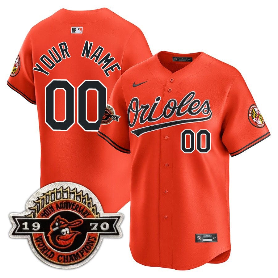 Baltimore Orioles Limited Custom Jersey - Amazing Patch - All Stitched - Image 46