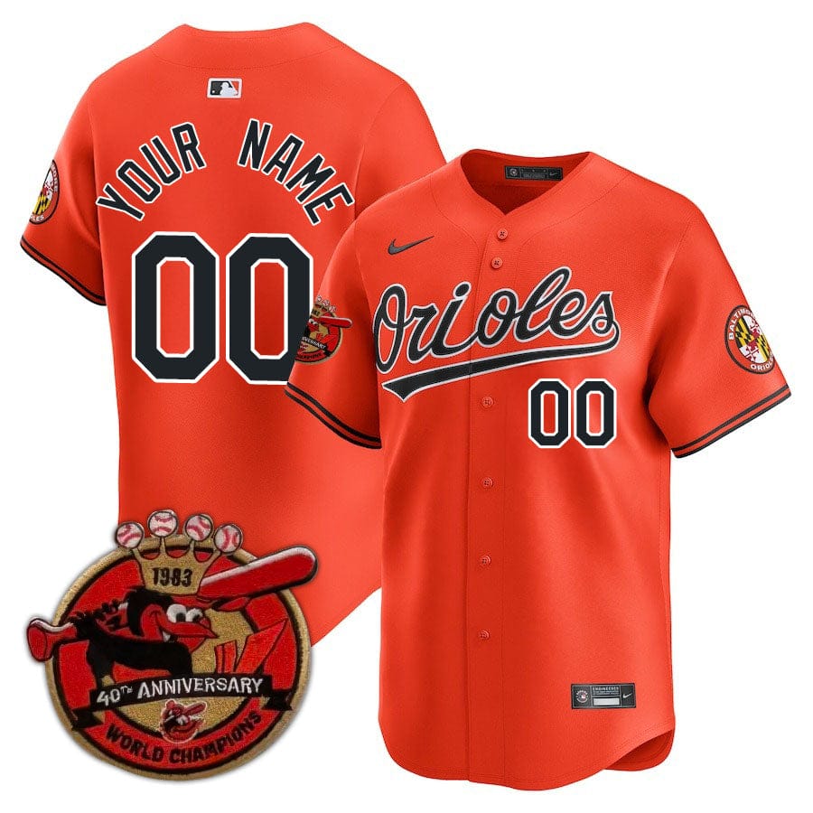 Baltimore Orioles Limited Custom Jersey - Amazing Patch - All Stitched - Image 82