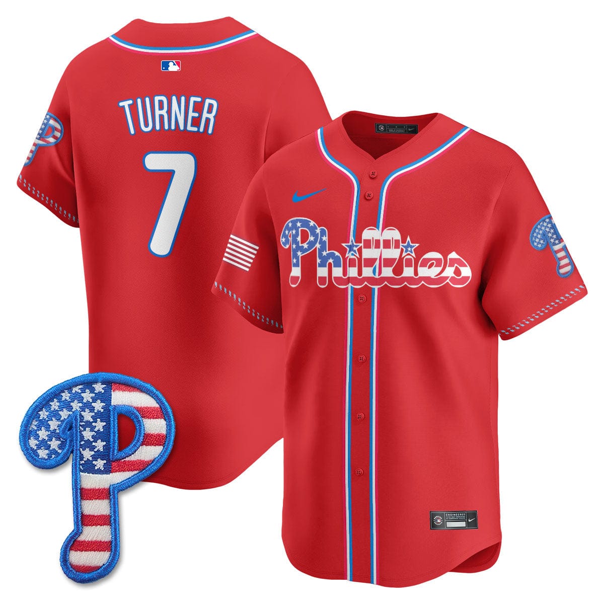 Philadelphia Phillies 2025 Fourth of July Jersey - All Stitched - Image 4
