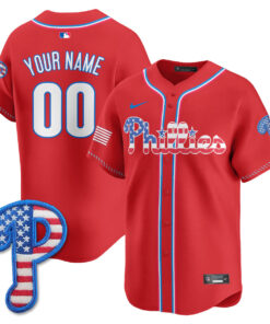 Philadelphia Phillies 2025 Fourth of July Custom Jersey - All Stitched
