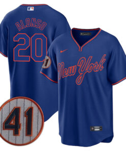 Alternative view of New York Mets Limited Jersey - 2021 Patch - All Stitched