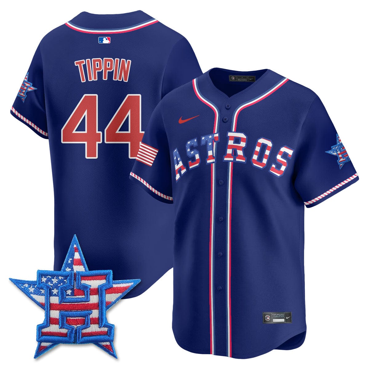 Houston Astros 2025 Fourth of July Jersey - All Stitched - Image 28