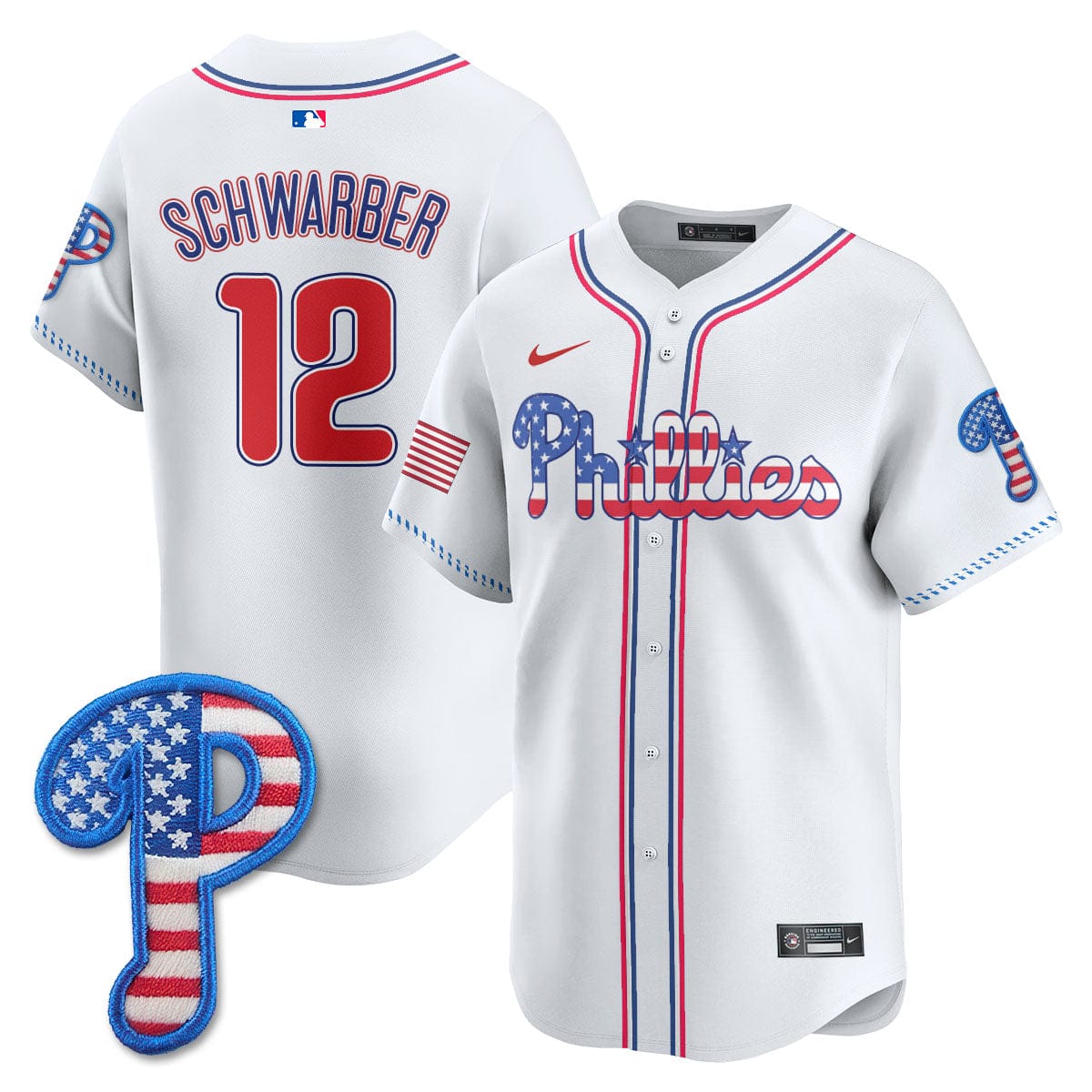 Philadelphia Phillies 2025 Fourth of July Jersey - All Stitched - Image 29