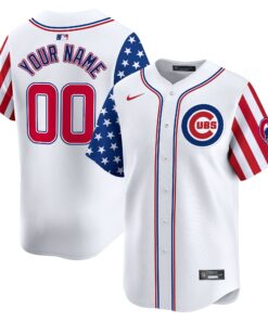 Chicago Cubs 2025 Independence Day Vapor Premier Limited Custom Jersey - All Stitched