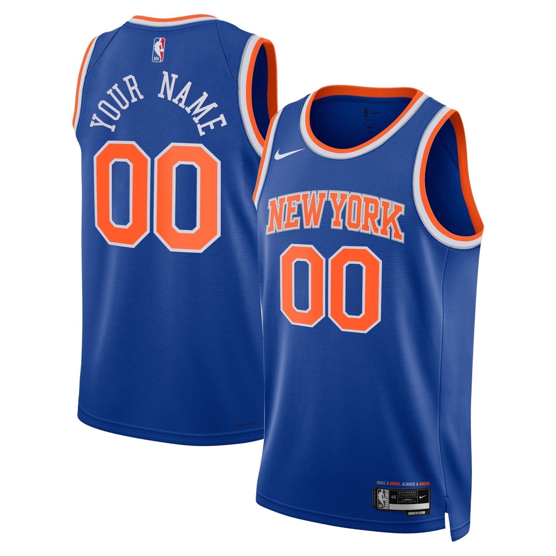 New York Knicks Swingman Custom Jersey - All Stitched - Image 3