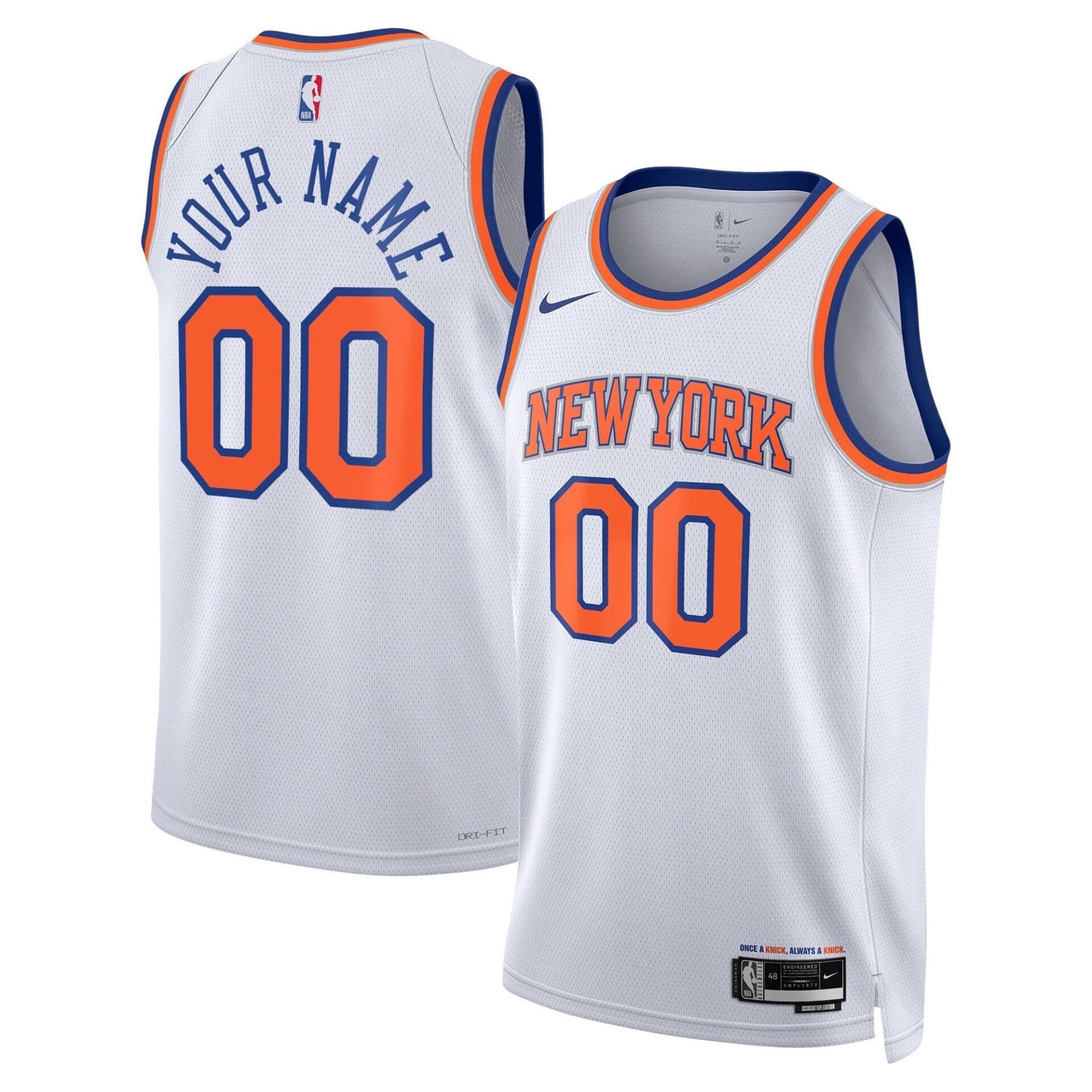 New York Knicks Swingman Custom Jersey - All Stitched - Image 4