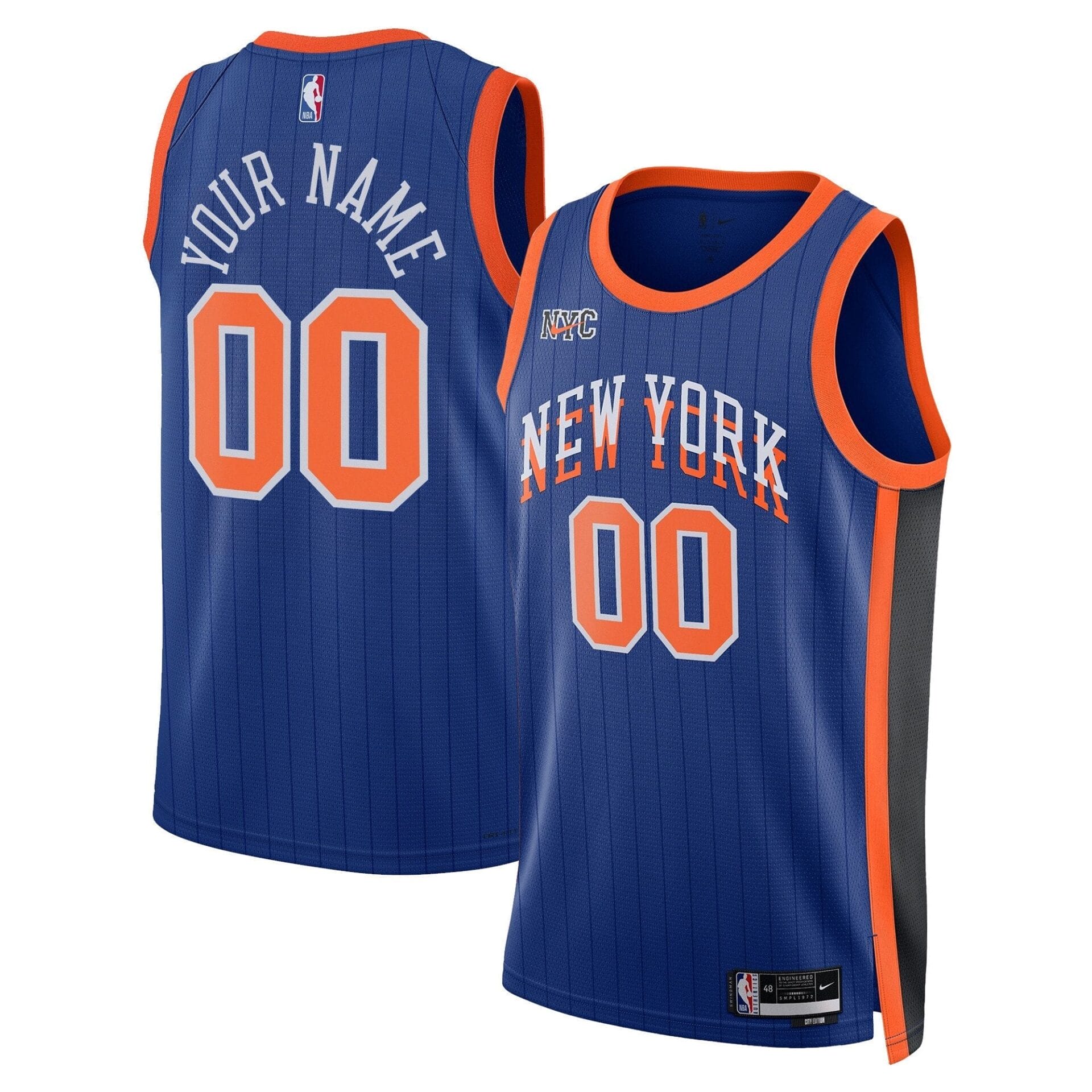 New York Knicks Swingman Custom Jersey - All Stitched - Image 5