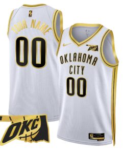 Oklahoma City Thunder Swingman Custom Jersey - Oklahoma Patch - All Stitched