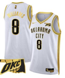 Alternative view of Oklahoma City Thunder Swingman Jersey - Oklahoma Patch - All Stitched