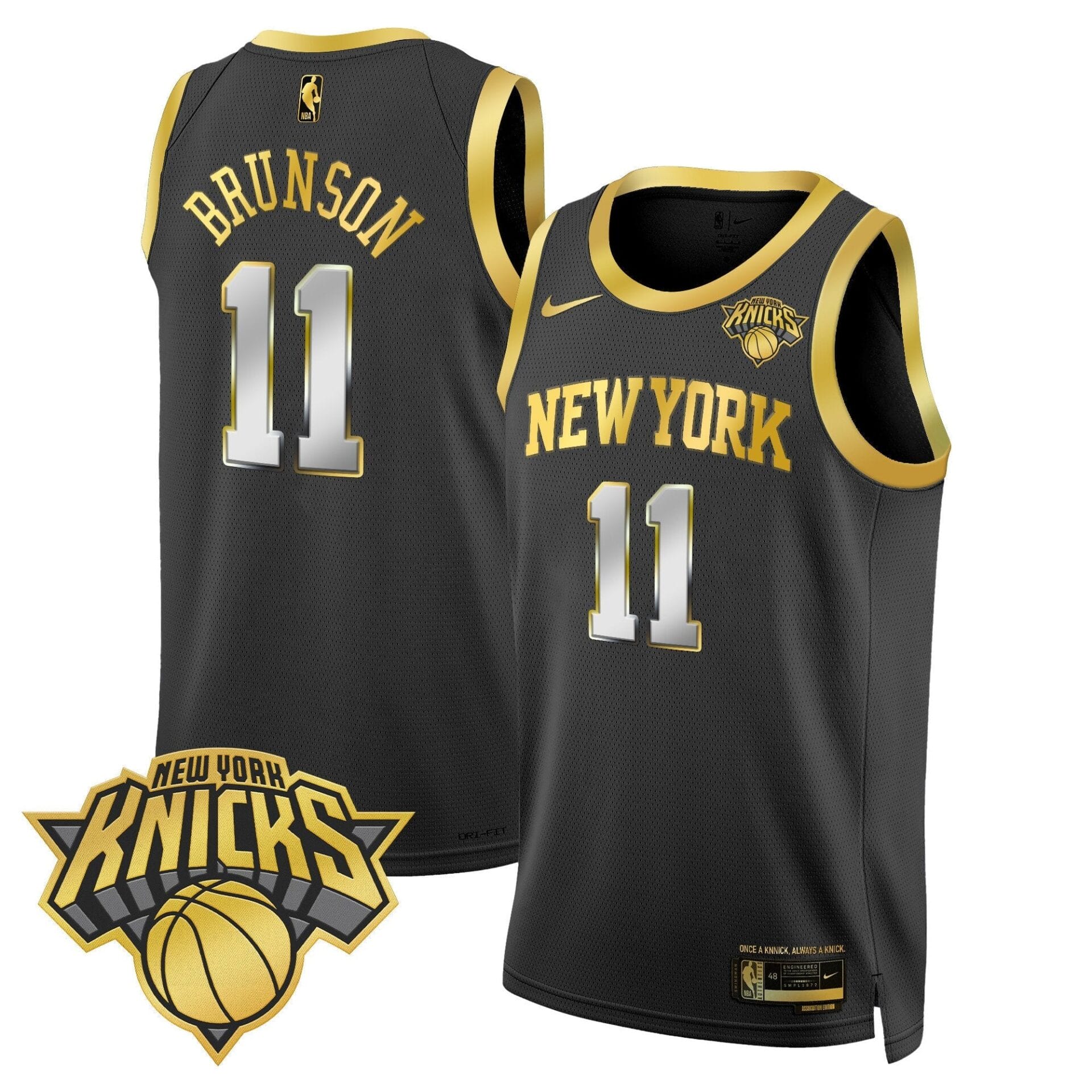 New York Knicks Swingman Jersey V2 - All Stitched - Image 8