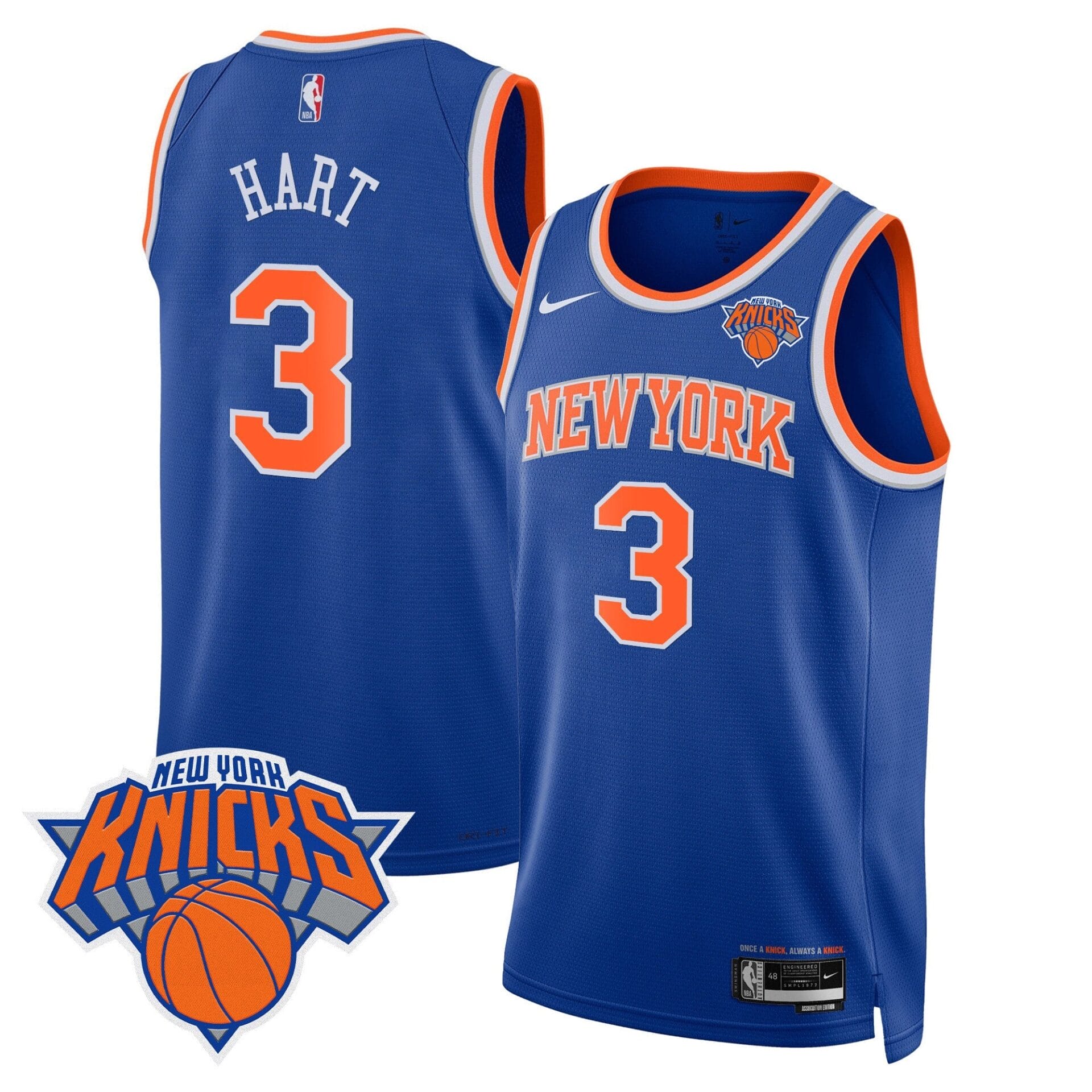 New York Knicks Swingman Jersey V2 - All Stitched - Image 13