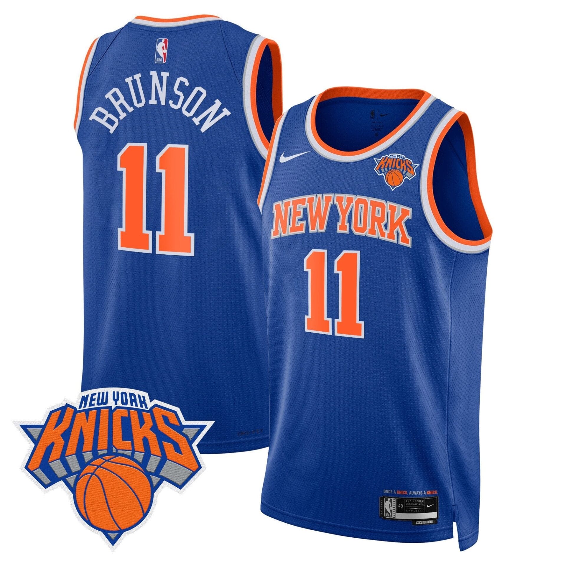 New York Knicks Swingman Jersey V2 - All Stitched - Image 14