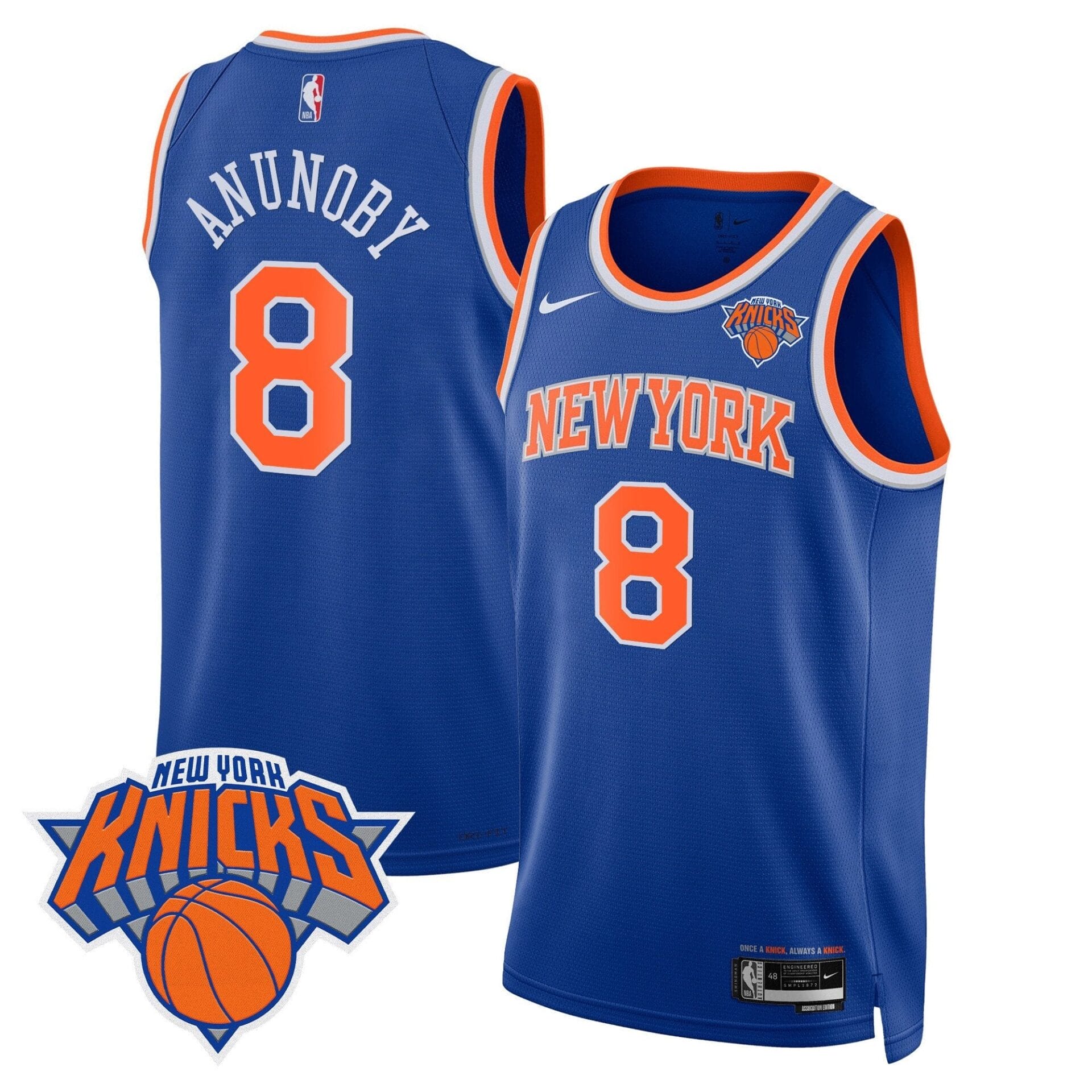 New York Knicks Swingman Jersey V2 - All Stitched - Image 16