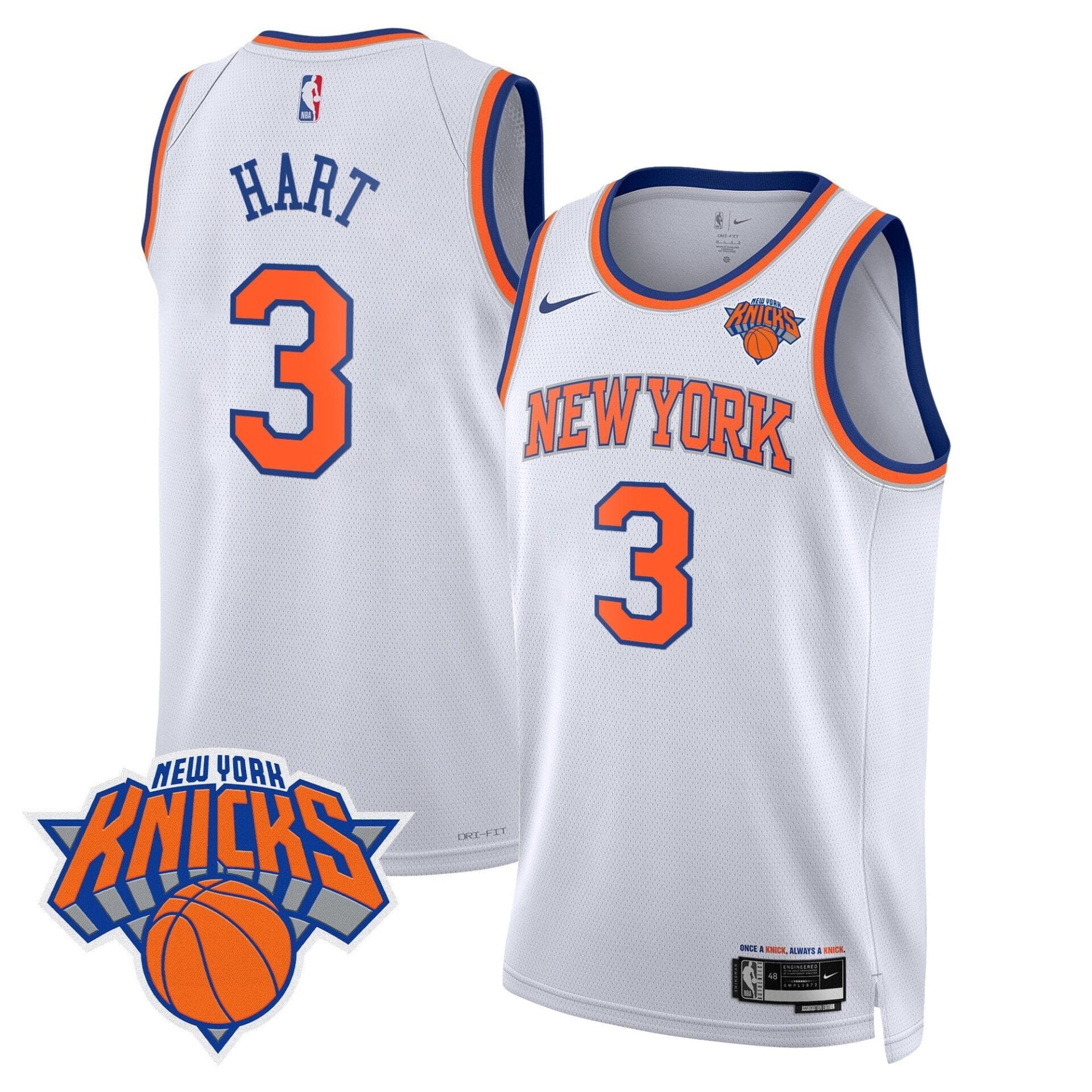 New York Knicks Swingman Jersey V2 - All Stitched - Image 19