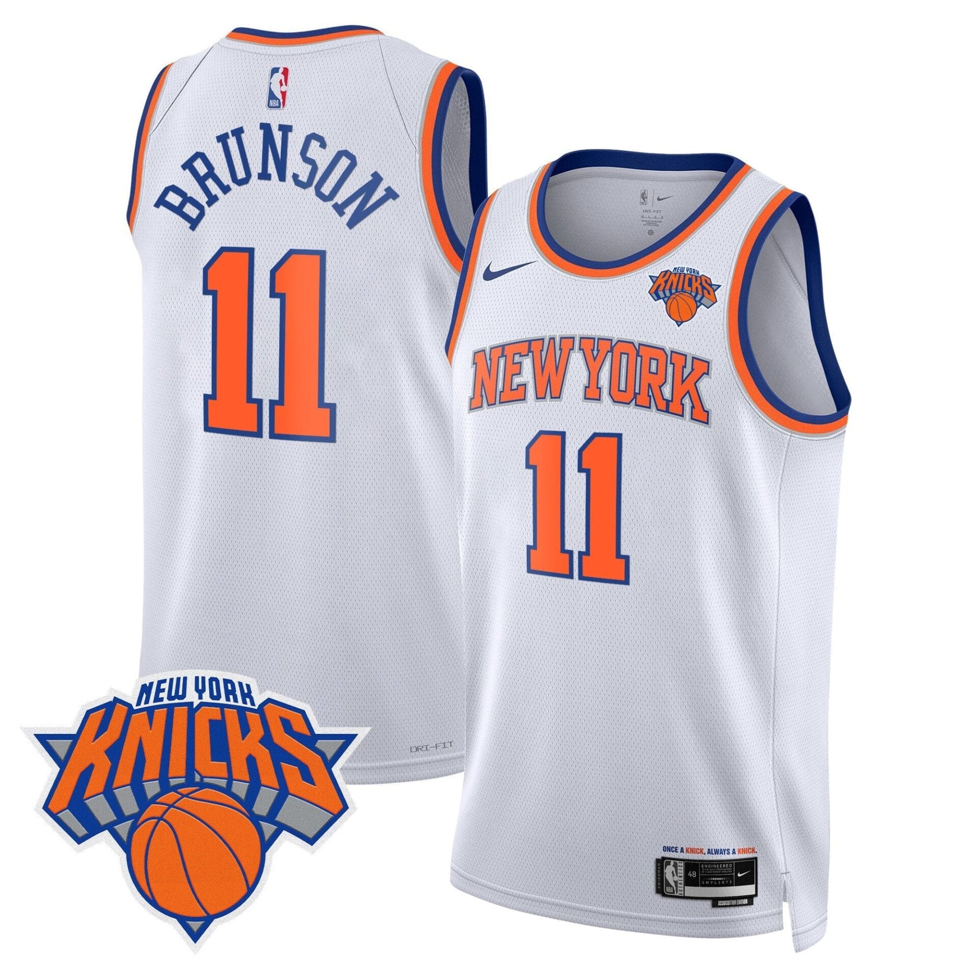 New York Knicks Swingman Jersey V2 - All Stitched - Image 20