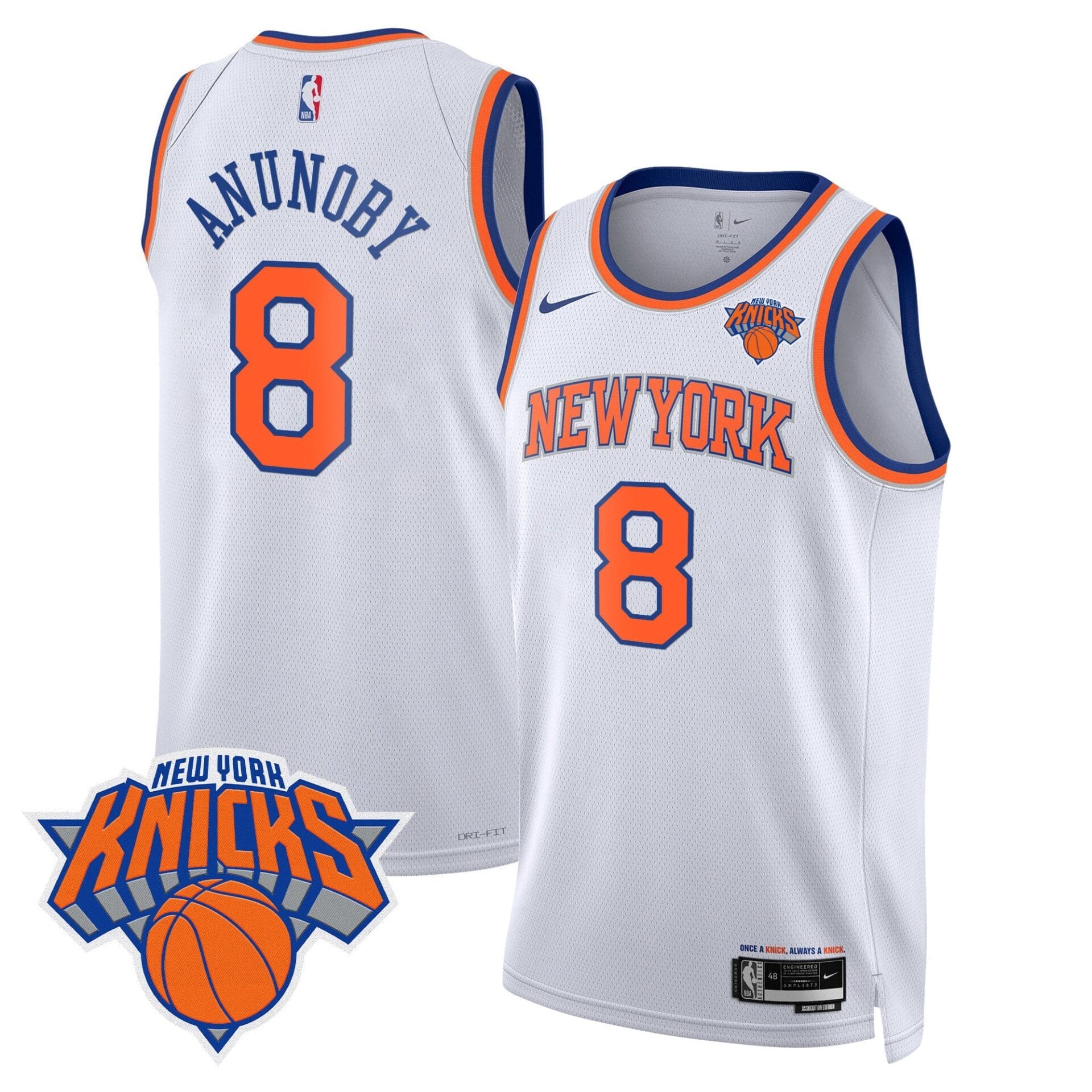 New York Knicks Swingman Jersey V2 - All Stitched - Image 22