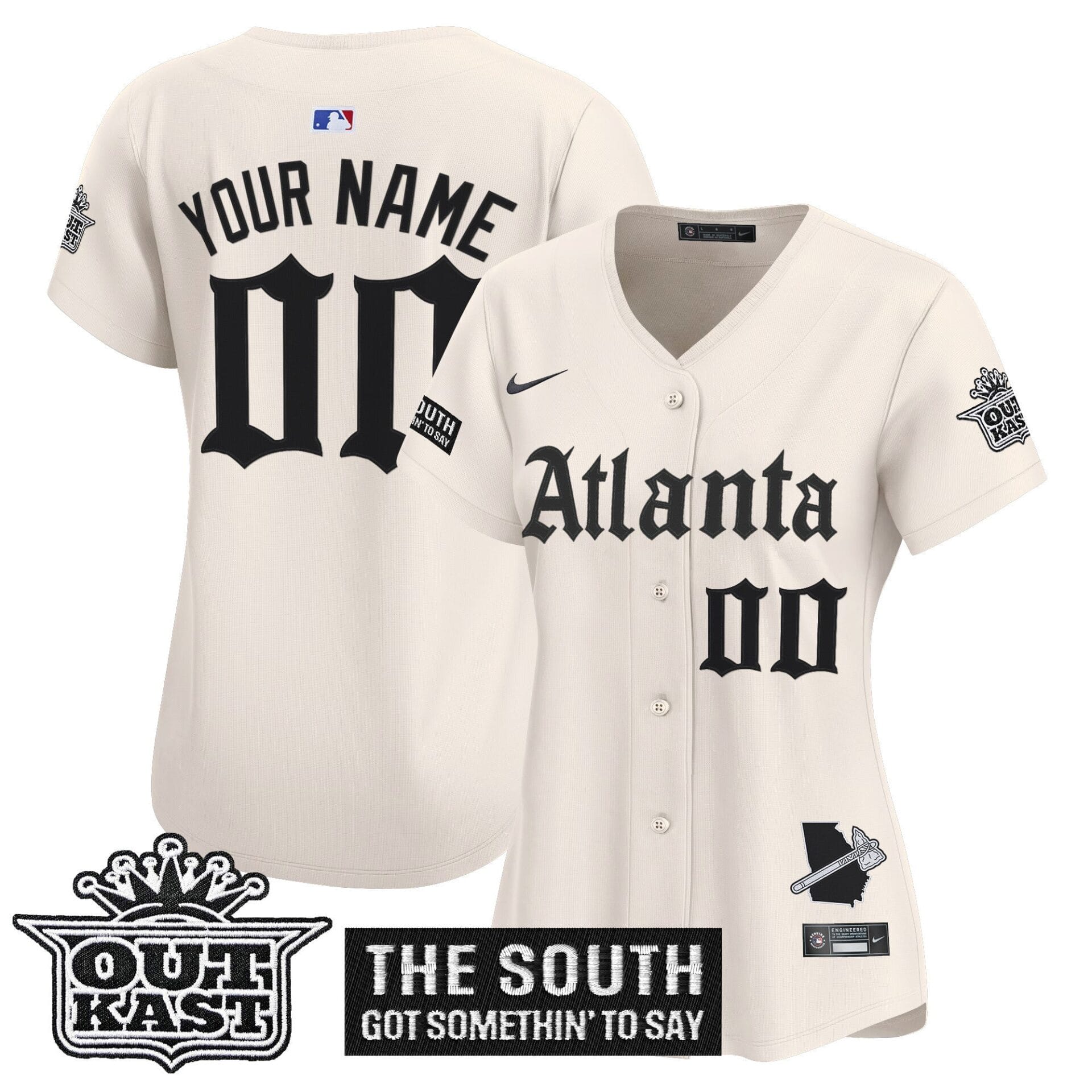 Atlanta Braves 'Gothic South x Outkast Edition' Vapor Premier Limited Custom Jersey - All Stitched - Image 10