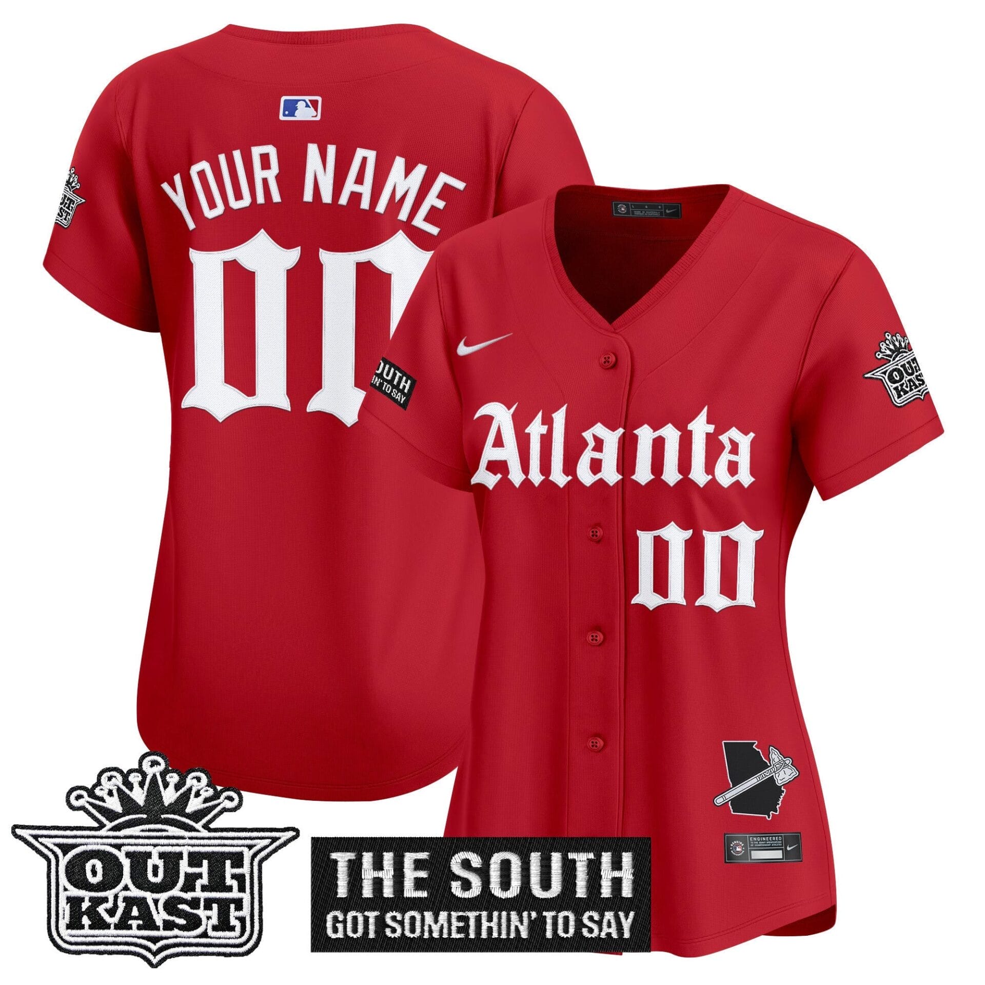 Atlanta Braves 'Gothic South x Outkast Edition' Vapor Premier Limited Custom Jersey - All Stitched - Image 9