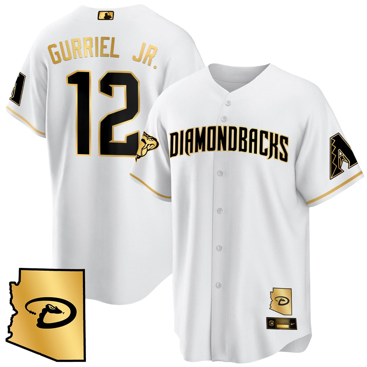 Arizona Diamondbacks Black Alternate Limited Jersey - All Stitched - Image 35