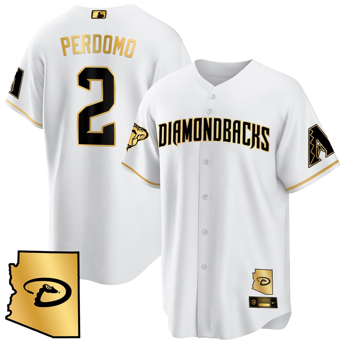 Arizona Diamondbacks Black Alternate Limited Jersey - All Stitched - Image 36