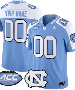 Alternative view of Custom North Carolina Tar Heels Jersey Name, Number 2025 Vapor Limited Stitched