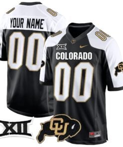 Custom Colorado Buffaloes Jersey Big 12 XII Patch Game V2 - All Stitched Colors