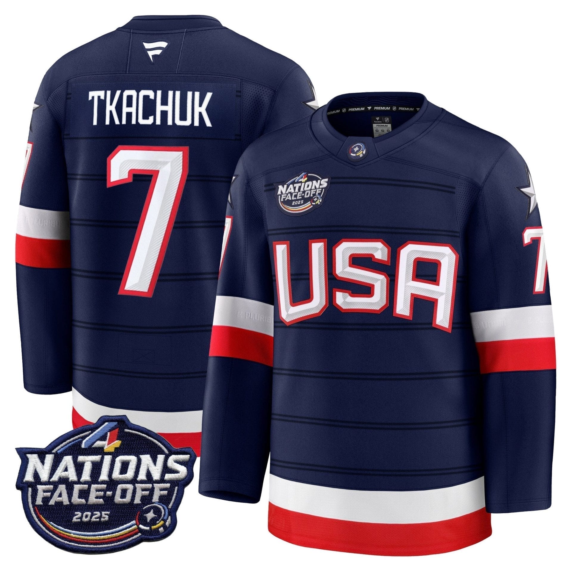 Men USA 4 Nations Face-Off 2025 Premium Jersey - All Stitched - Image 10