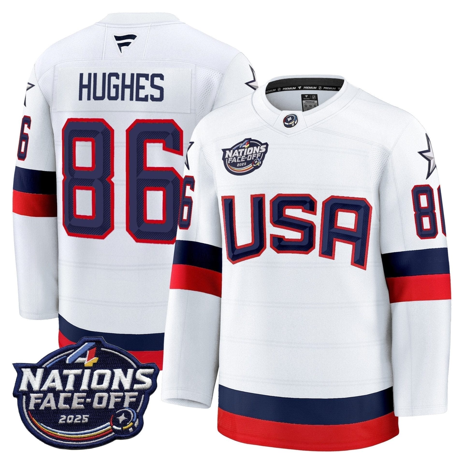 Men USA 4 Nations Face-Off 2025 Premium Jersey - All Stitched - Image 6
