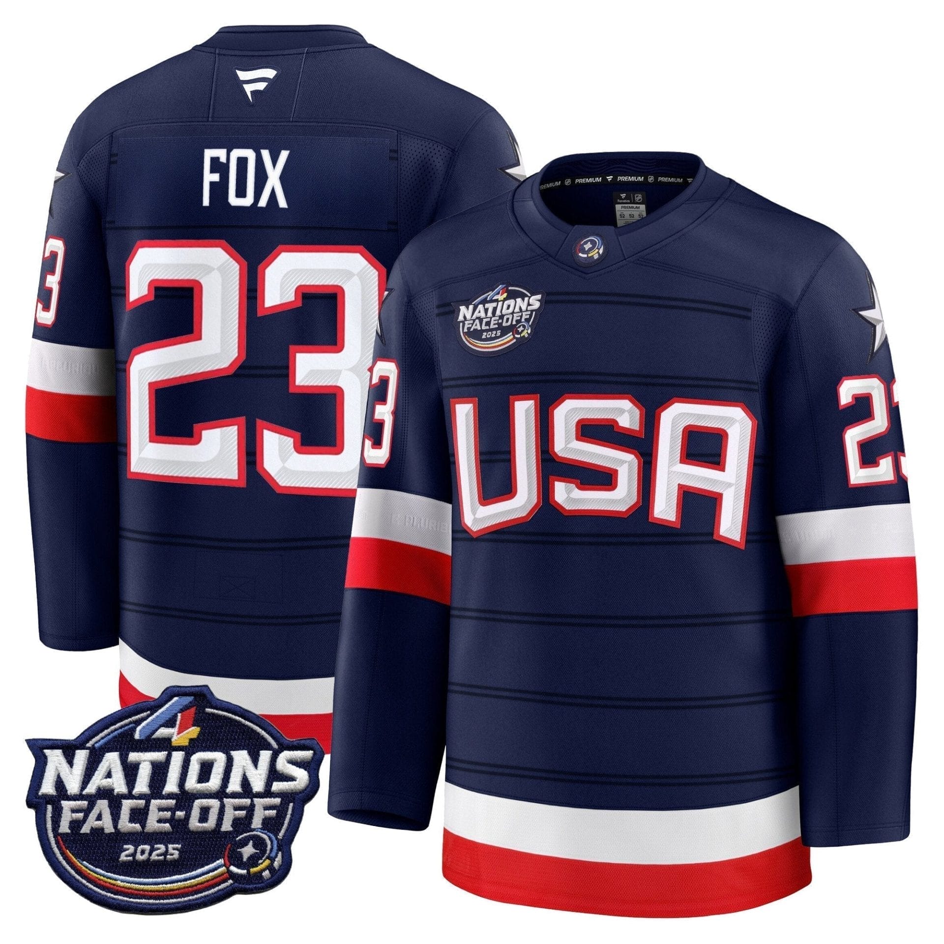 Men USA 4 Nations Face-Off 2025 Premium Jersey - All Stitched - Image 15