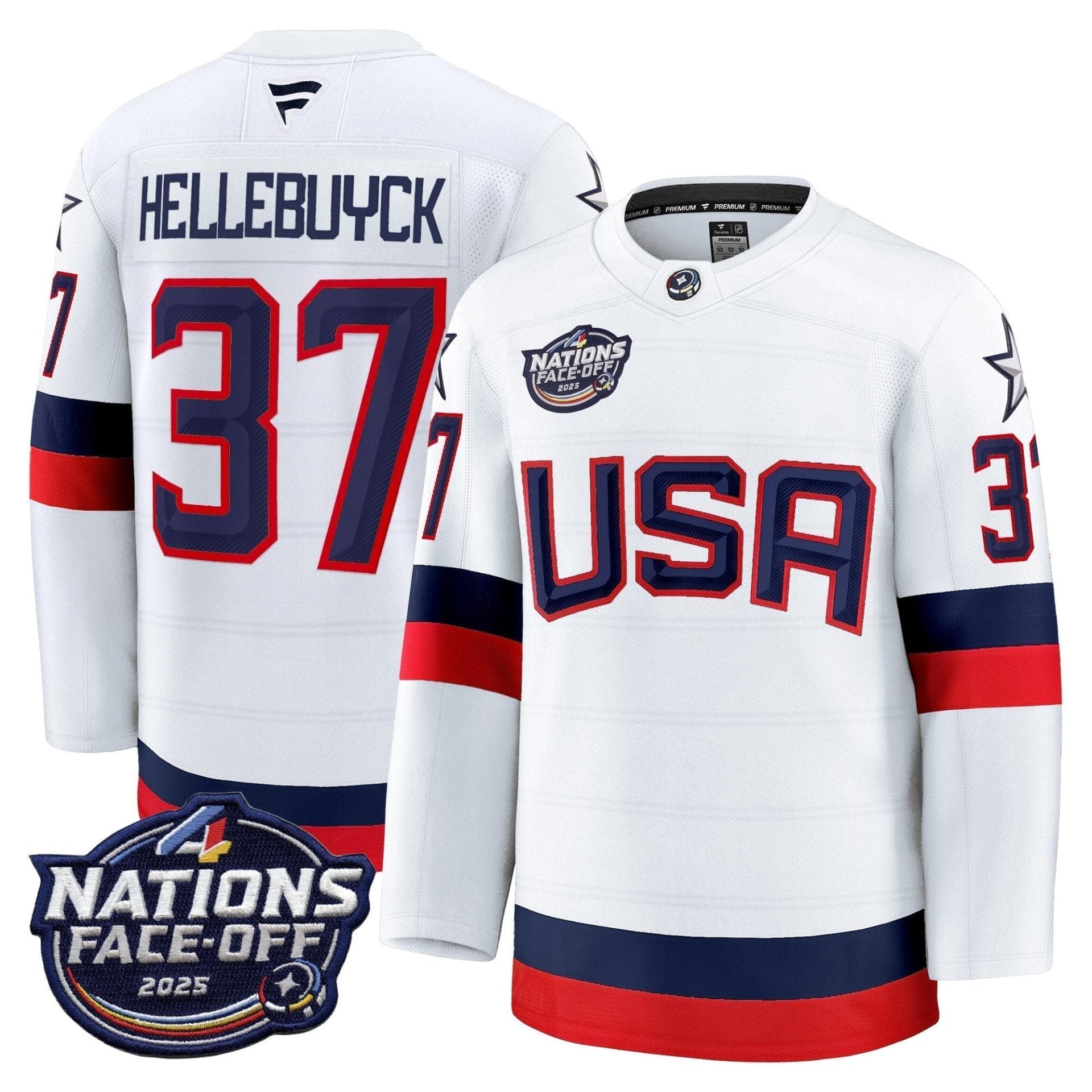 Men USA 4 Nations Face-Off 2025 Premium Jersey - All Stitched - Image 5
