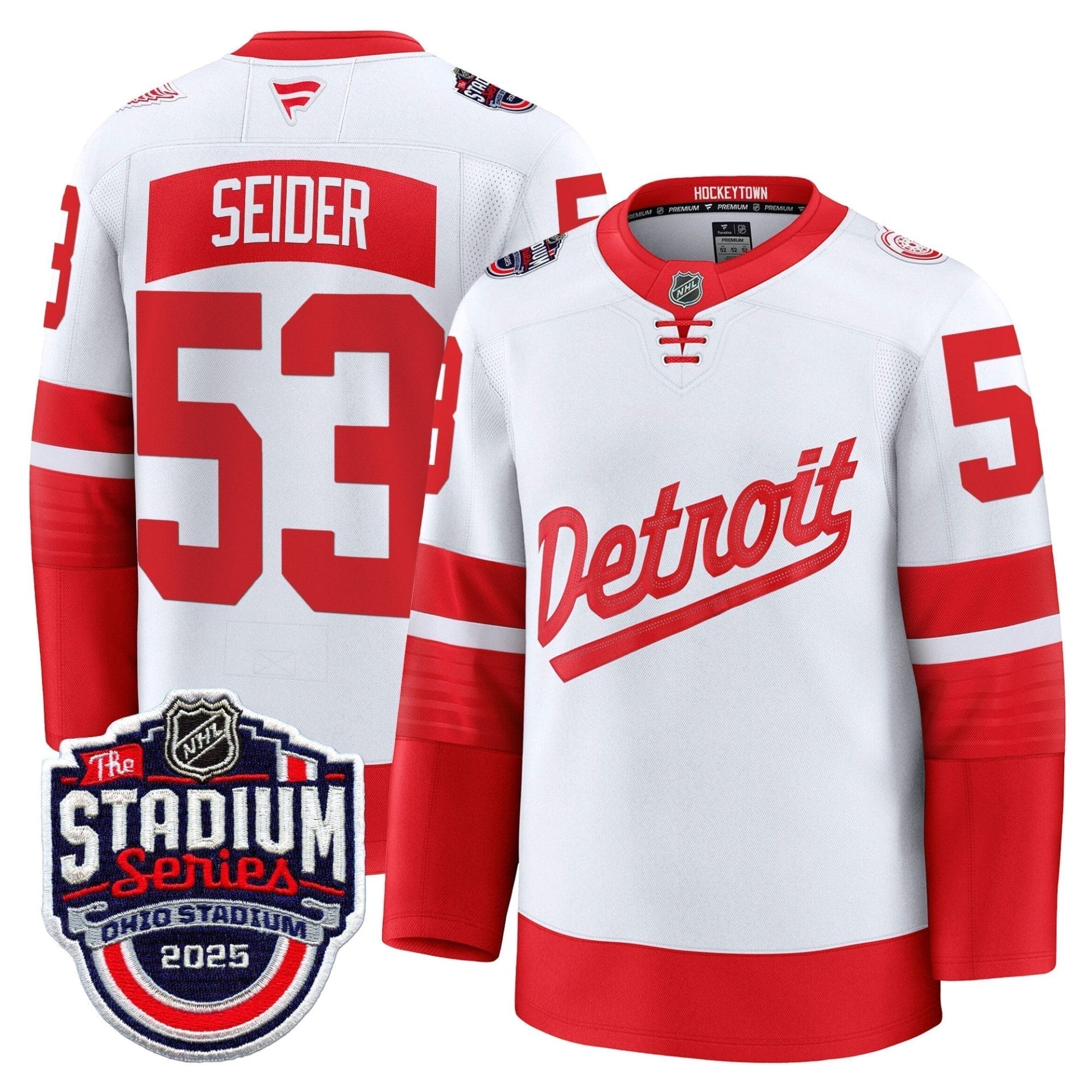 Men's Detroit Red Wings 2025 Stadium Series Premium Jersey - All Stitched - Image 12