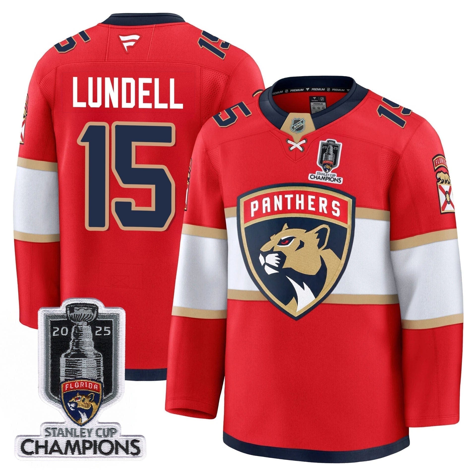 Florida Panthers 2025 Stanley Cup Champions Jersey - All Stitched - Image 6