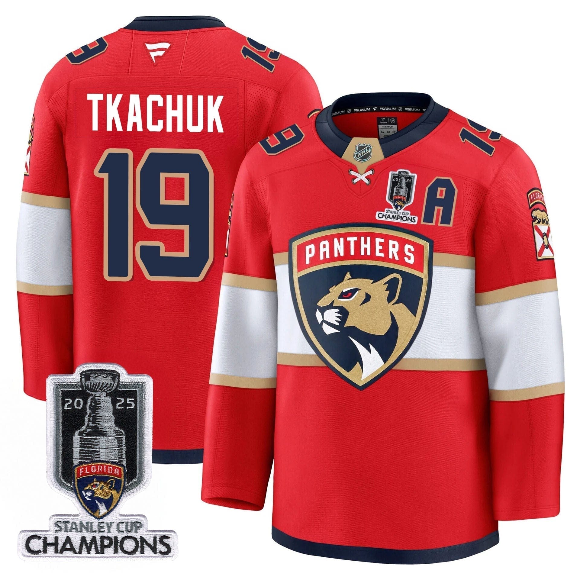 Florida Panthers 2025 Stanley Cup Champions Jersey - All Stitched - Image 9