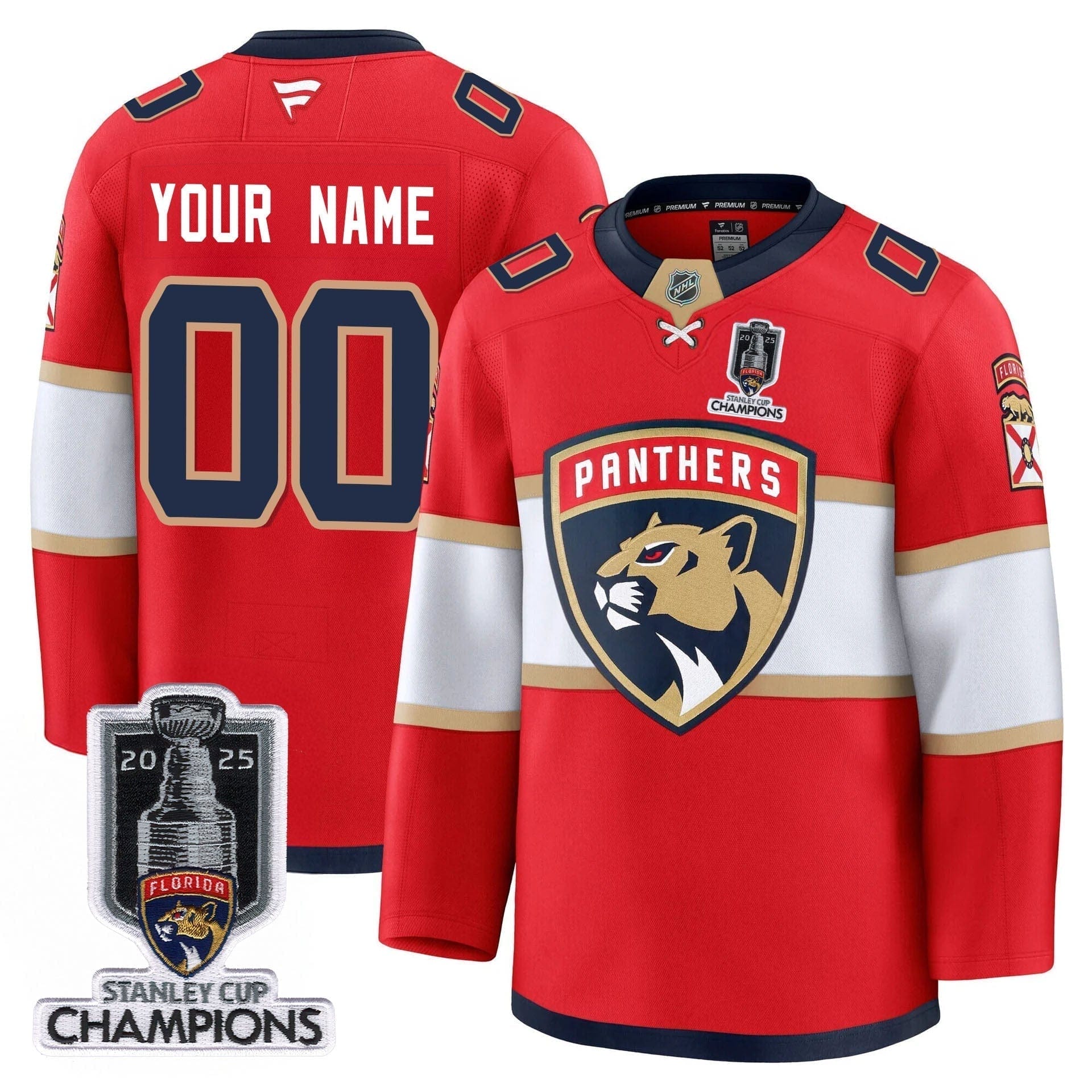 Florida Panthers 2025 Stanley Cup Champions Jersey - All Stitched - Image 11