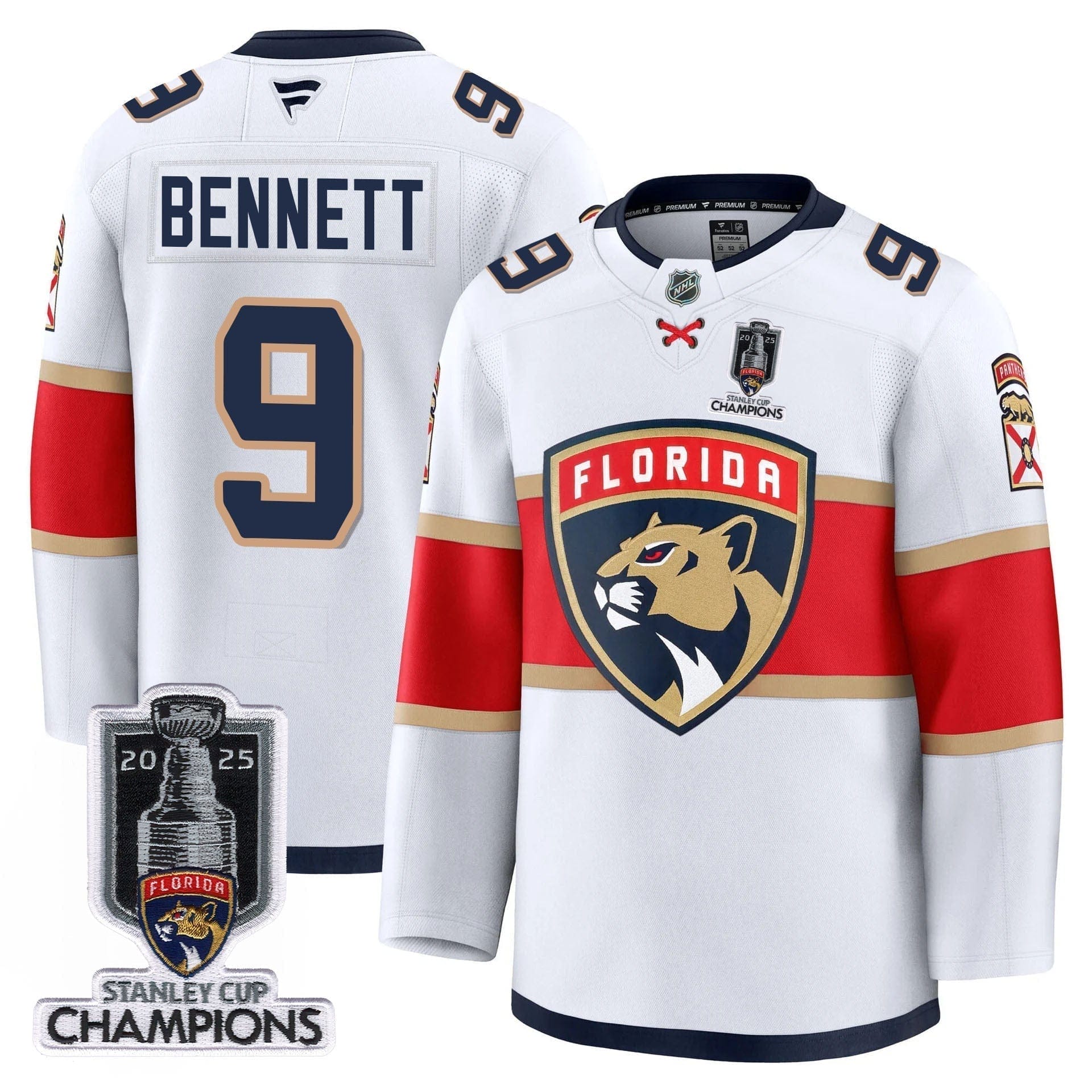 Florida Panthers 2025 Stanley Cup Champions Jersey - All Stitched - Image 14