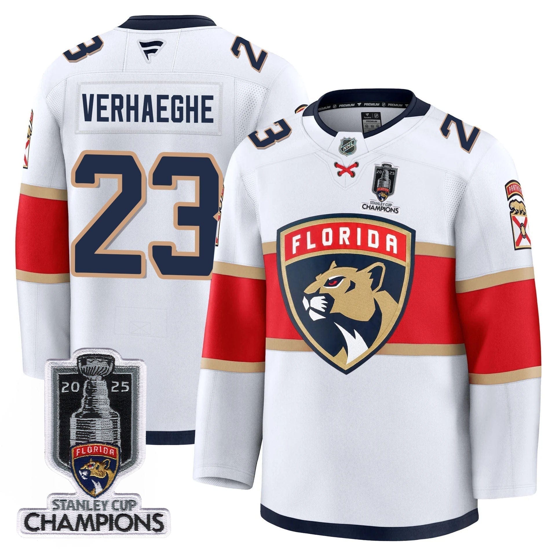 Florida Panthers 2025 Stanley Cup Champions Jersey - All Stitched - Image 20