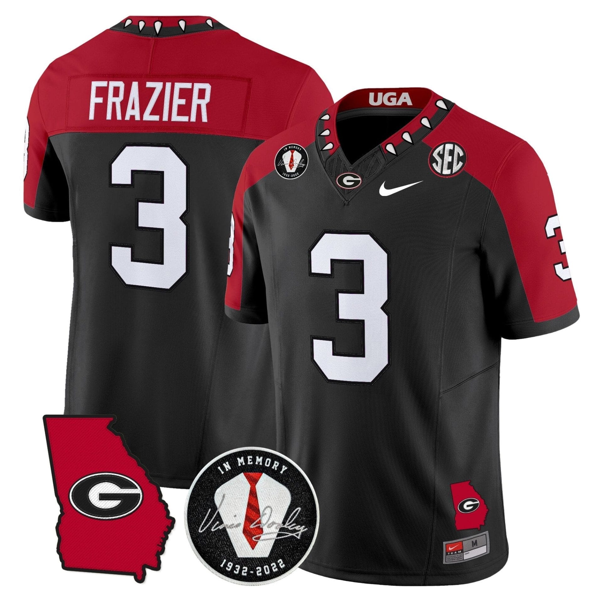 Georgia Bulldogs 2025 Color Sleeves Vapor Limited Jersey - All Stitched - Image 20