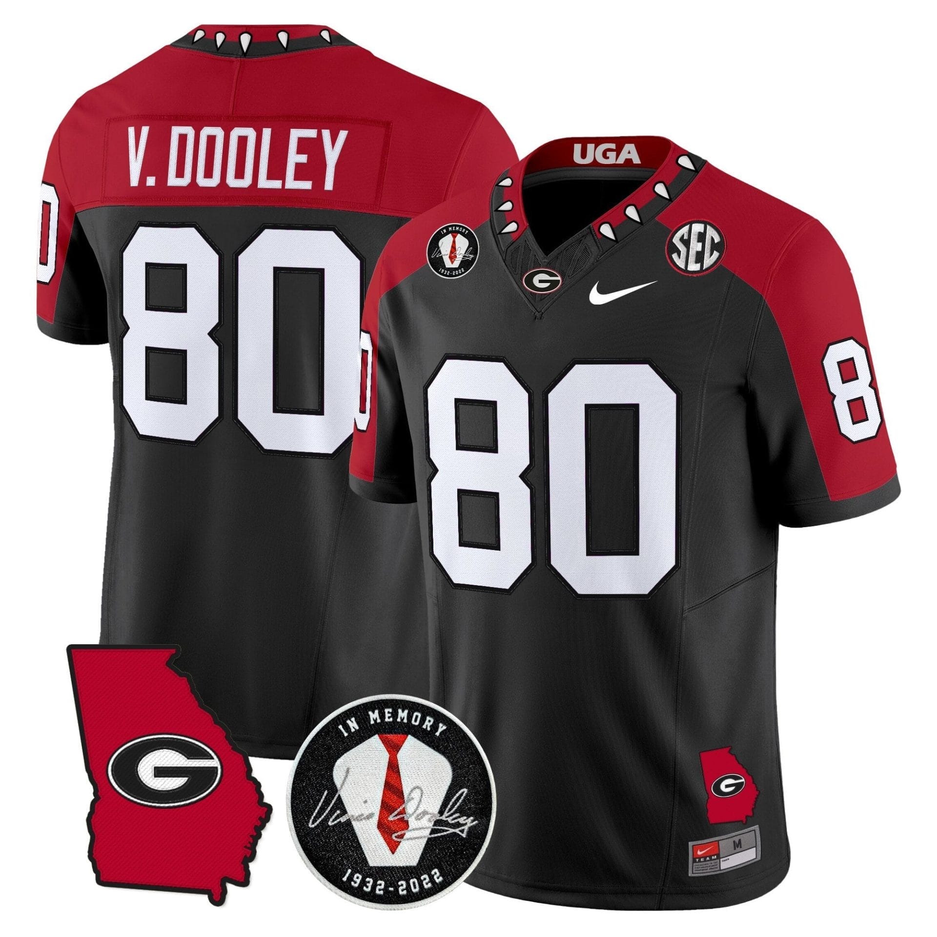 Georgia Bulldogs 2025 Color Sleeves Vapor Limited Jersey - All Stitched - Image 22