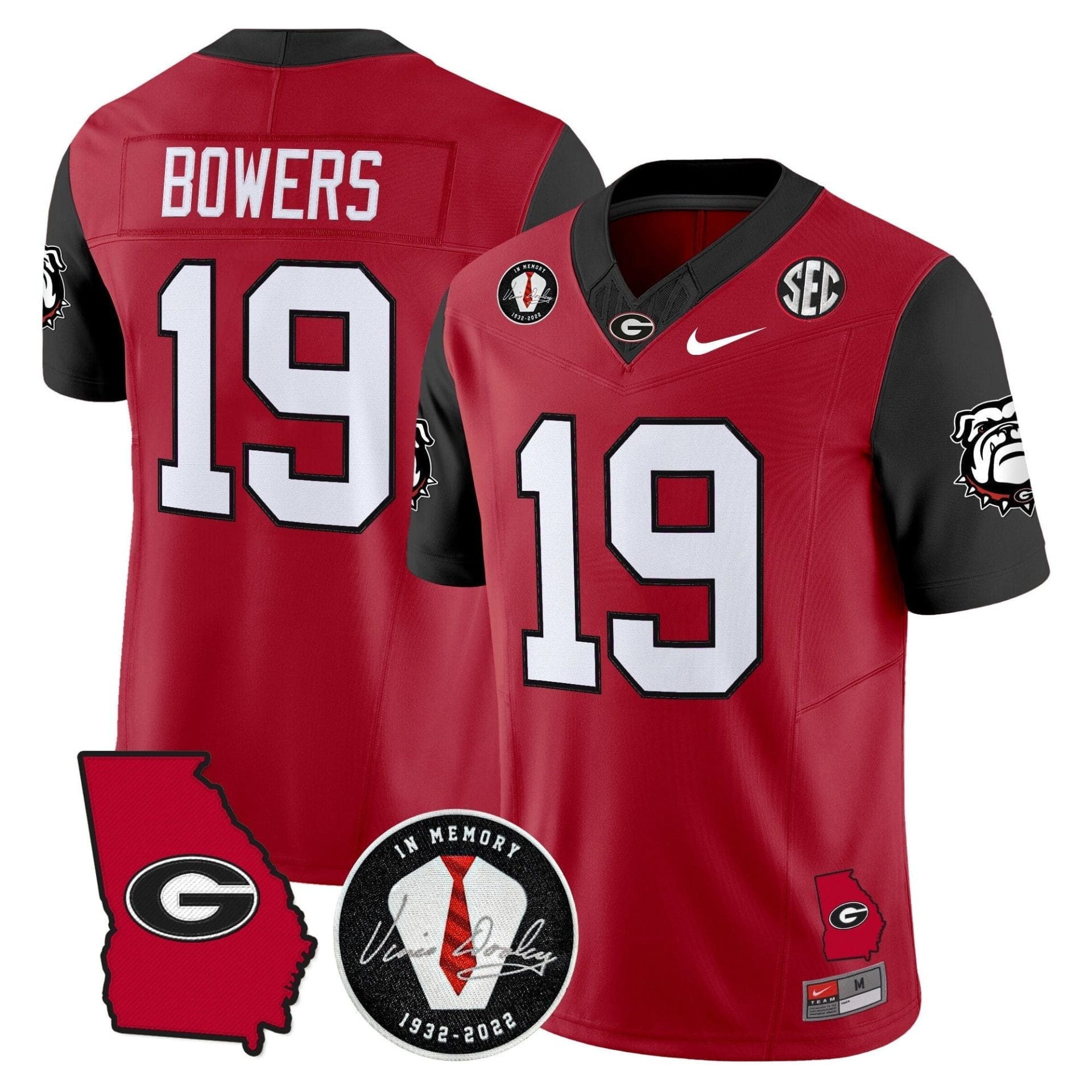 Georgia Bulldogs 2025 Color Sleeves Vapor Limited Jersey - All Stitched - Image 8
